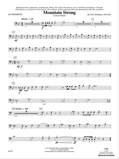 Mountain Strong: 3rd Trombone