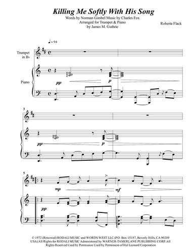 Killing Me Softly With His Song