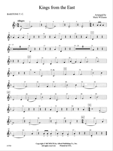 Kings from the East: Baritone T.C.