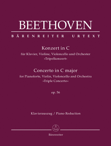 Concerto for Piano, Violin, Violoncello and Orchestra C major op. 56 'Triple Concerto'