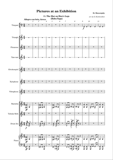 Pictures at an Exhibition. 11.The Hut on Hen's Legs.