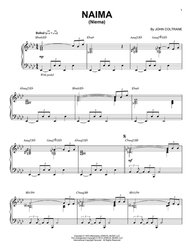 Naima (Niema) (arr. Brent Edstrom)