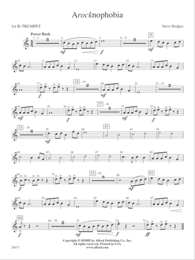 Arocknophobia: 1st B-flat Trumpet