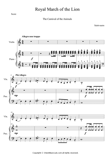 Le Lion (Le Carnaval des Animaux)