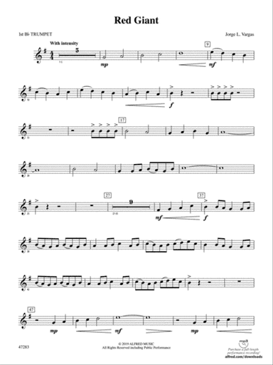 Red Giant: 1st B-flat Trumpet