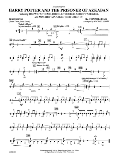Harry Potter and the Prisoner of Azkaban: 1st Percussion