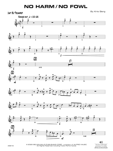 No Harm / No Fowl: 1st B-flat Trumpet