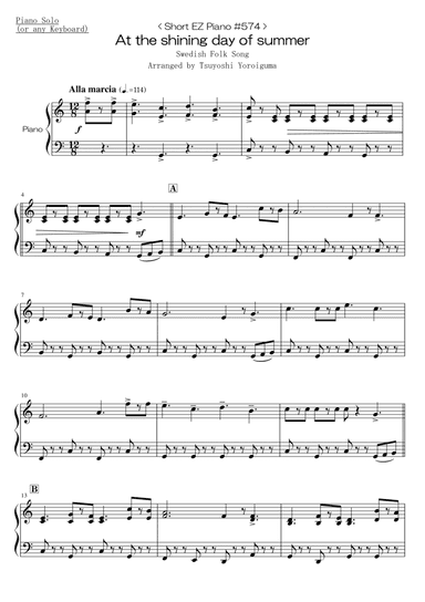 At the shining day of summer