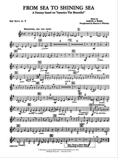 From Sea to Shining Sea (A Fantasy Based on "America the Beautiful"): 2nd F Horn