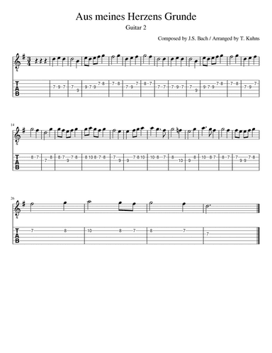 Aus meines Herzens Grunde