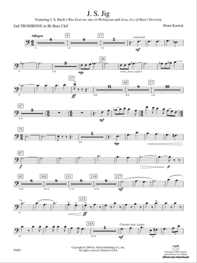 J.S. Jig: (wp) 2nd B-flat Trombone B.C.