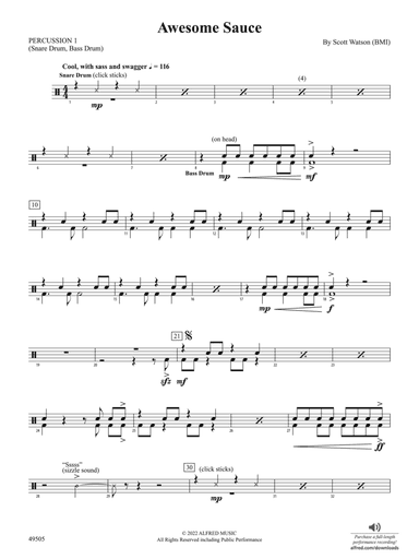 Awesome Sauce: 1st Percussion