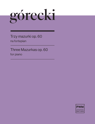 3 Mazurkas Op. 60