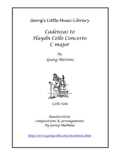 Haydn Cadenzas to Cello Concerto C major