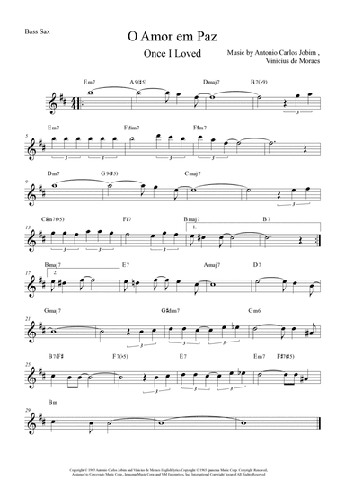 Once I Loved (amor Em Paz) (love In Peace)
