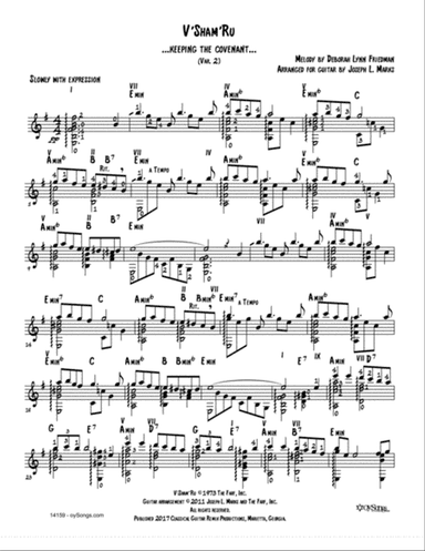 V'shamru Var 2 (arr. Joe Marks)