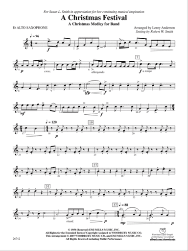 A Christmas Festival: E-flat Alto Saxophone