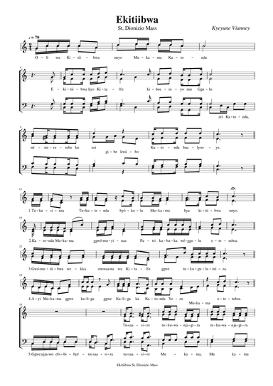 Ekitiibwa St Dionozio Mass