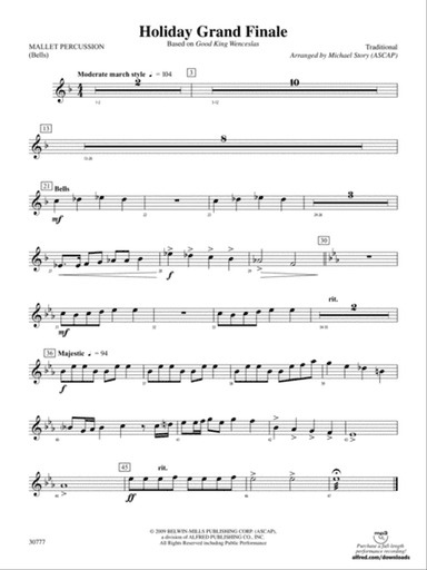 Holiday Grand Finale (Based on "Good King Wenceslas"): Mallets