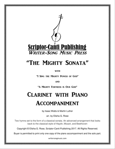 (I Sing The Mighty Power Of God & A Mighty Fortress Is Our God) The Mighty Sonata - Clarinet