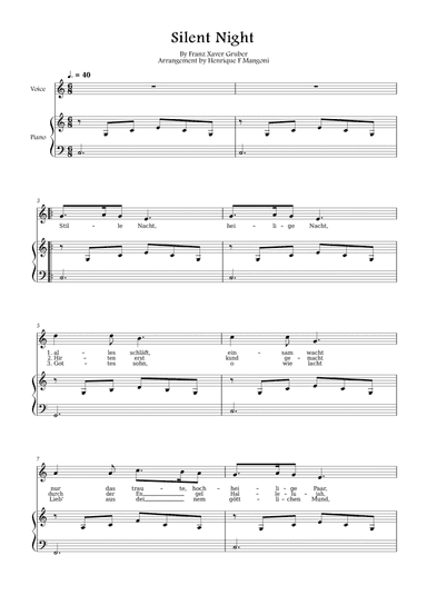 Stille Nacht (german lyrics)