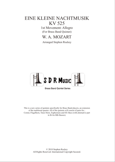 Eine Kleine Nacht Musik 1st Movement Allegro for Brass Band Quintet