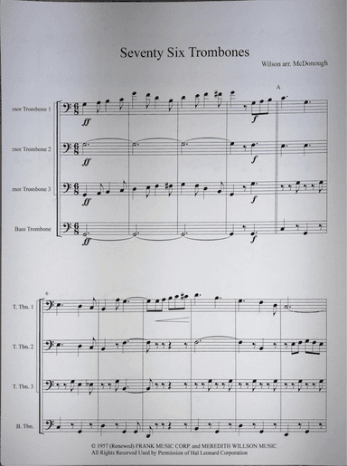Seventy Six Trombones