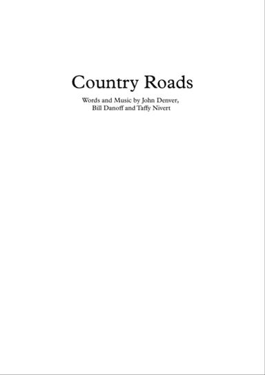 Take Me Home, Country Roads