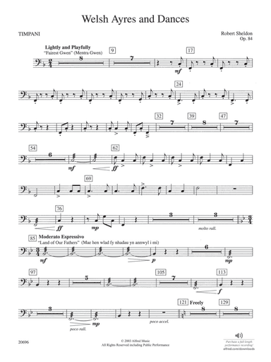 Welsh Ayres & Dances: Timpani