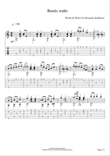 Rustic waltz