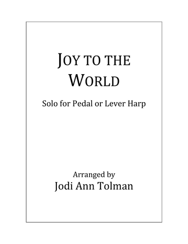 Joy to the World, Harp Solo