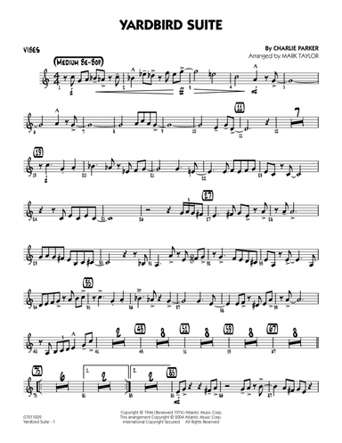 Yardbird Suite (arr. Mark Taylor) - Vibes
