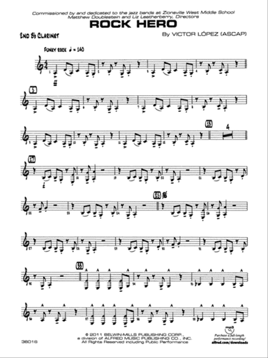 Rock Hero: 2nd B-flat Clarinet