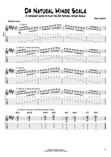 D# Natural Minor Scale (4 Ways to Play)