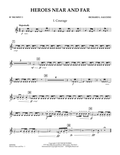 Heroes Near and Far - Bb Trumpet 3