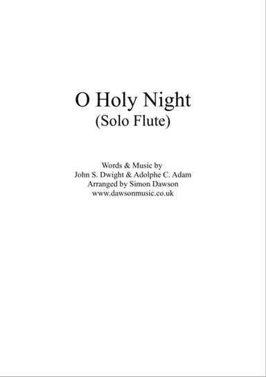 O Holy Night - Solo Flute