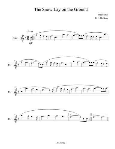 The Snow Lay on the Ground (Flute Solo)