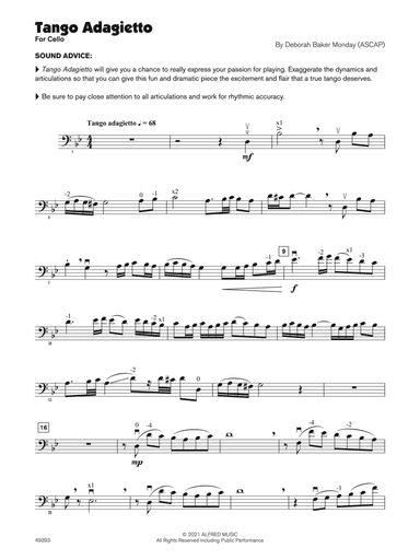 Tango Adagietto (Sound Innovations Soloist, Cello)