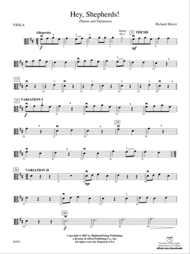 Hey, Shepherds!: Viola