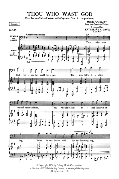 Thou Who Wast God (Downloadable)