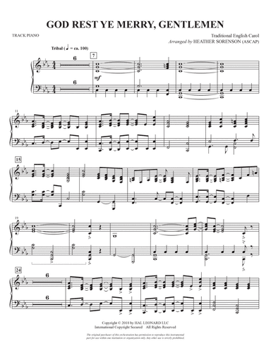God Rest Ye Merry, Gentlemen - Piano