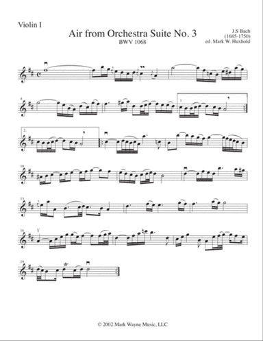 Air from Orchestra Suite No. 3 in D major, BWV 1068