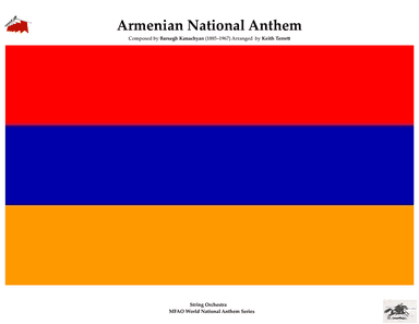 Armenian National Anthem for String Orchestra (MFAO World National Anthem Series)