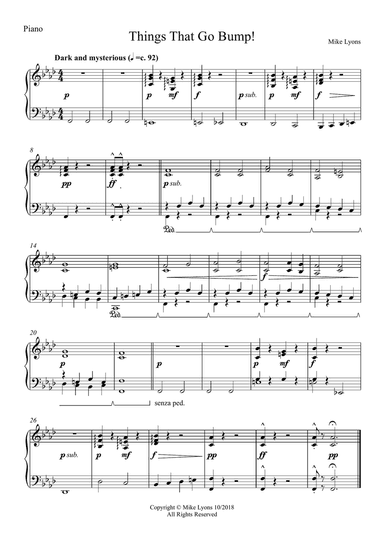 Intermediate Piano - Spooky Noises