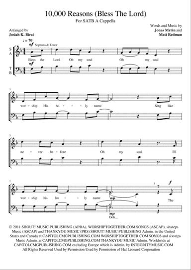 10,000 Reasons (Bless The Lord)