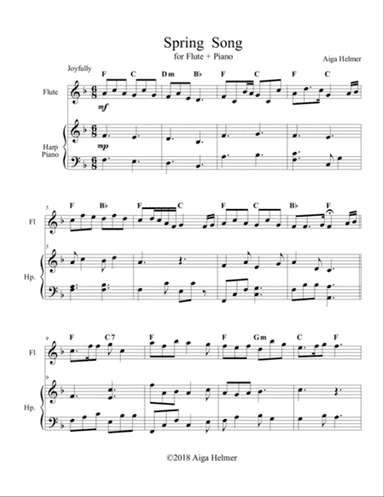 Spring Song f. Flute + Piano