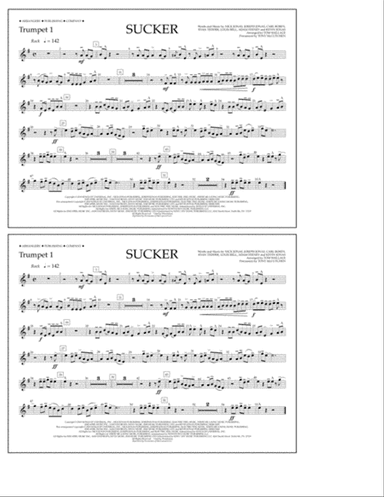 Sucker (arr. Tom Wallace) - Trumpet 1