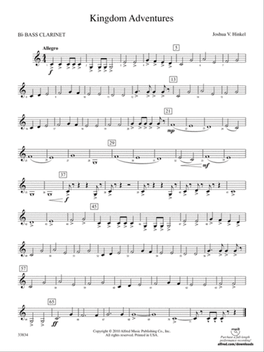 Kingdom Adventures: B-flat Bass Clarinet