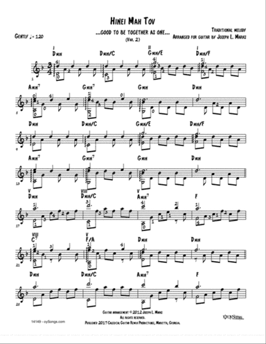 Hinei Mah Tov Var 2 (arr. Joe Marks)