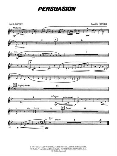 Persuasion: 3rd B-flat Cornet